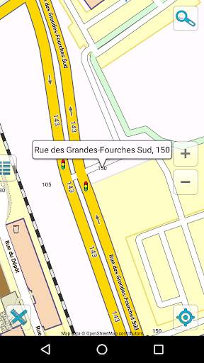 Map of Sherbrooke offline screenshot 5