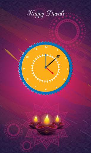 Diwali Clock Live Wallpaper screenshot 3