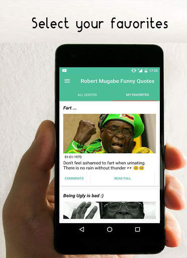 R Mugabe Funny Quotes screenshot 2