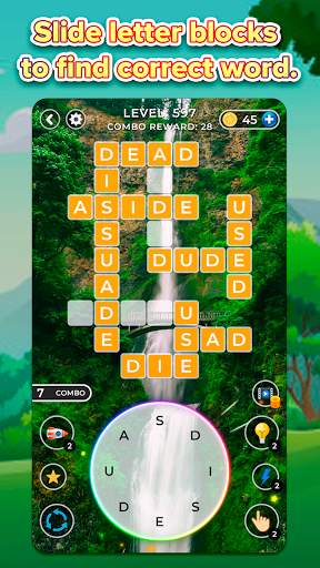 Wordscape Puzzle: Offline Word Connect In Bloom screenshot 1