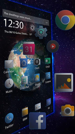 3D Earth discovery theme screenshot 4