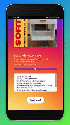 Sorteadores.Online, sorteos para instagram screenshot 3