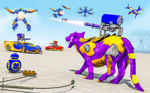 Panther Robot Transform Car screenshot 6