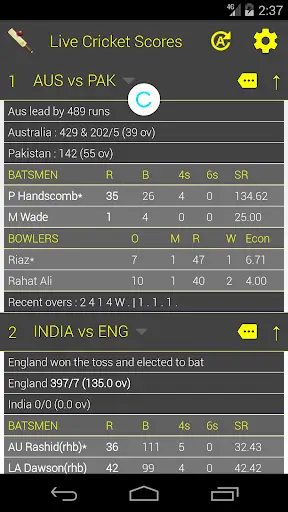 Fastest Live Cricket Scores screenshot 5
