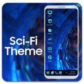 Sci fi theme for computer launcher icon