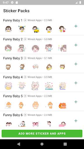 Animated Funny Baby Stickers for WAStickerApps screenshot 1