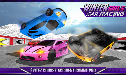 hiver filles voiture de course screenshot 2