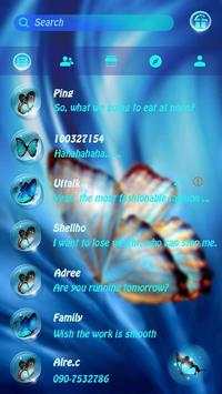 GO SMS BUTTERFLY THEME screenshot 2