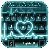Neon Heartbeat LIVE Keyboard Theme 10001001