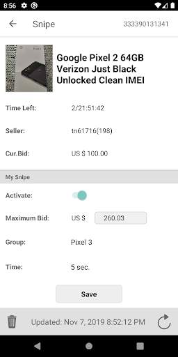 Auction Bid Sniper for eBay - Win more, pay less screenshot 3