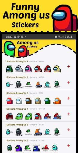 Stickers de AmongUS para Whatsapp - WAStickerApps screenshot 2