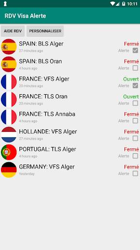 RDV Visa Alerte screenshot 1