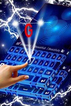 Neon Blue Theme for Keyboard screenshot 3