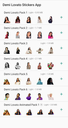 Demi Lovato Stickers App for WhatsApp screenshot 1
