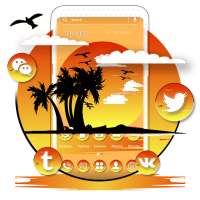 Beautiful Sunset  Launcher Theme