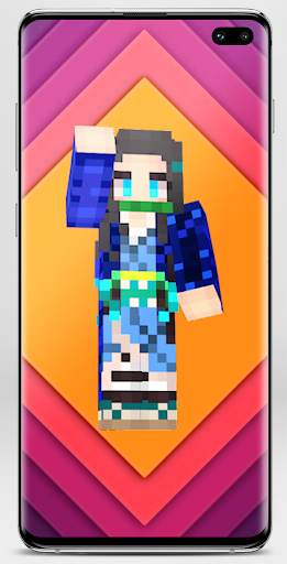 Nezuko Skin for Minecraft screenshot 2