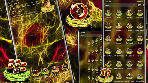 Fractal Neon Nest Launcher Theme screenshot 5
