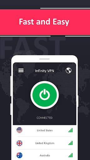 Infinity VPN - Secure, Unlimited & Free VPN Proxy screenshot 1