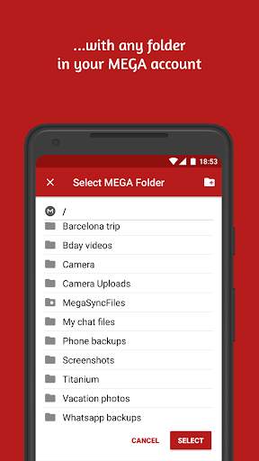 Autosync for MEGA - MegaSync 4 تصوير الشاشة