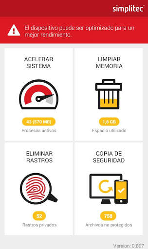 simpli Clean OPTIMIZADOR BOOSTER ANDROID screenshot 2