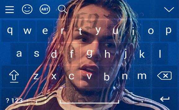 6IX9INE Keyboard Theme 3 تصوير الشاشة