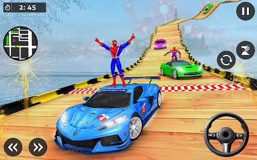 Mega Ramp Car Stunts-Car Games screenshot 2