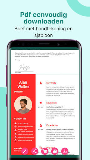 CV-maker en cv-bouwer - PDF screenshot 8
