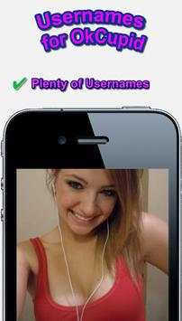 Usernames for OkCupid screenshot 1