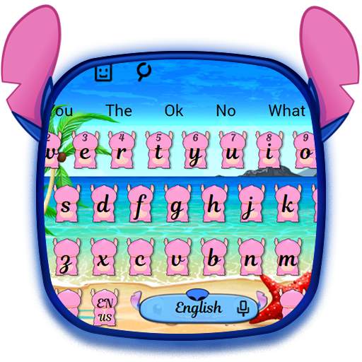 Pink Monster Keyboard Theme 10001006