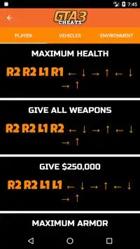 Cheats for GTA 3 screenshot 3