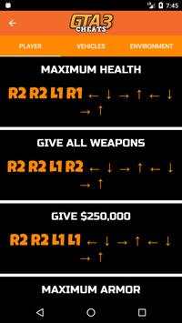 Cheats for GTA 3 screenshot 3