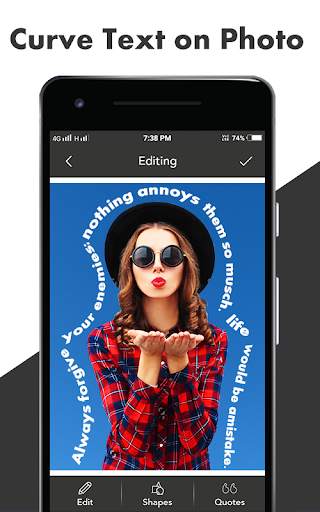 Curve Text - Swipe to Type скриншот 5