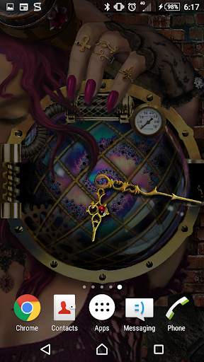 Steam Punk Clock Skin screenshot 2