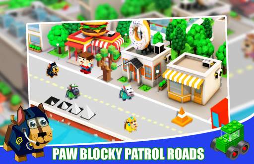 Paw Blocky Patrol Roads скриншот 3