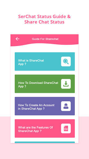 SerChat Status Guide & Share Chat Status screenshot 1