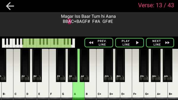 Sargam Piano Notes | Harmonium Notes | Bollywood screenshot 4