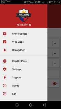 AETHER VPN screenshot 1