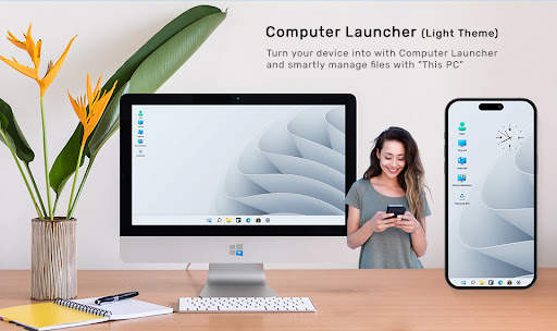 Computer Launcher-Light Theme screenshot 1