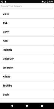 Vizio TV Remote Control screenshot 1