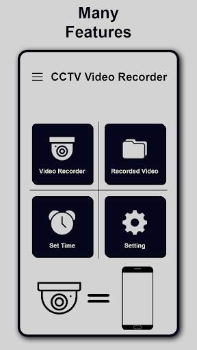 CCTV Camera Recorder : Mobile Camera as CCTV screenshot 1