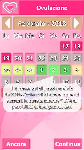 Ovulazione e Concepimento Fertilità Italiano screenshot 2