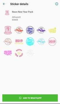WhatsApp New Year Sticker - WAStickerApps screenshot 3