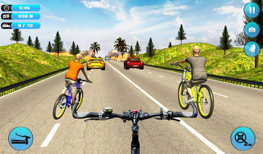 Bicycle Rider Traffic Race 17 screenshot 9