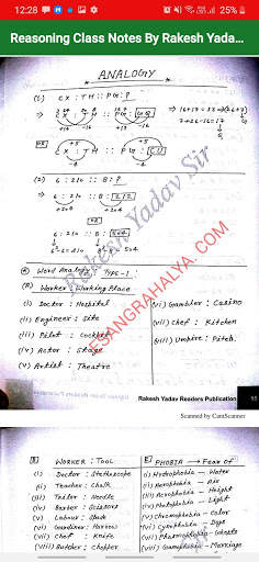Rakesh Yadav Reasoning class notes screenshot 6