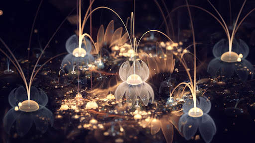 Glowing Flowers Live Wallpaper (Backgrounds) screenshot 3