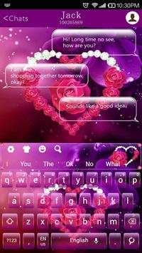 Rose Heart Keyboard Theme screenshot 3