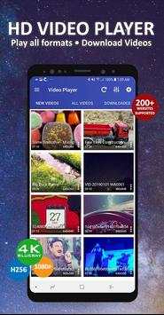 HD Video Player & Video Downloader, Mp3 Player screenshot 1