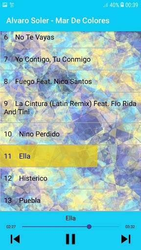 Mar De Colores - Alvaro Soler - Top music 2018 screenshot 3