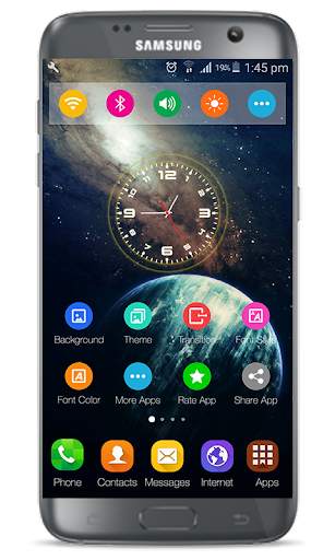 Launcher Samsung Galaxy A50 Theme 2 تصوير الشاشة