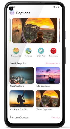 Captions, Status & Quotes screenshot 1